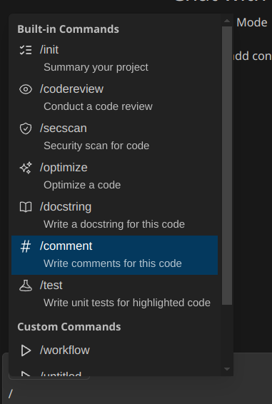 Code Comment Command