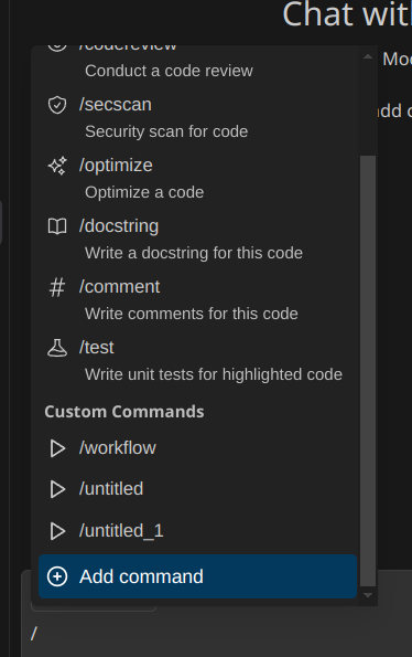 Custom Command Types