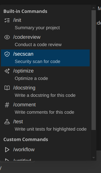 Security Scan Command